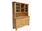 Laya oak buffet and hutch with 5 door and 3 drawer