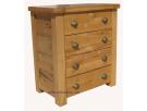Laya oak chest 4 drawer 