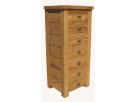 Laya oak 7 drawer chest