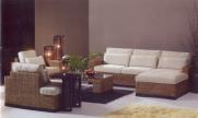 Waterhyacinth and rattan furniture indoor